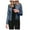 Blue, variant on UFOUND Fashion Women Long Sleeve Open Front Short Cardigan Suit Jacket Coat Top Streetwear