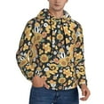 thumbnail image 2 of Sikiie Sunflowers Bee Men's Hoodie, Essentials Hoodie, Sweatshirt, Pullover Hooded Sweatshirt for Men-3X-Large, 2 of 7