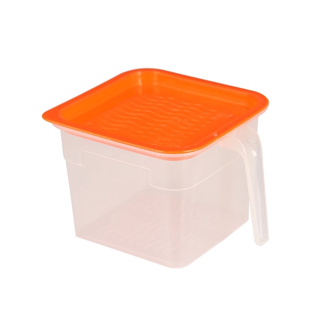 Plastic Storage Bins, Small, Plastic Transparent Covered Refrigerator Vegetable and Fruit Sorting Storage Food Storage Box, Refrigerator Fresh Box