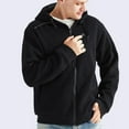 thumbnail image 2 of Herrnalise Intelligent Warm Carbon Fiber Heating Long Sleeved Hooded Casual Coat/jacket Black, 2 of 7