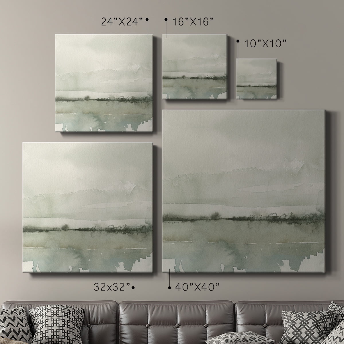 Wexford Home Winter Reflections II-Premium Gallery Wrapped Canvas, 10" x 10" - Ready to Hang
