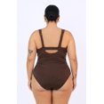 thumbnail image 3 of Traje de baño con detalle de mesh Roman Fashion /Tallas Extras, W-12 (Cafe) cafe 38, 3 of 6