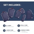 thumbnail image 7 of TRIPPED Travel Gear 6-Piece Extra-Large Compression Packing Cubes for Luggage, Navy, 7 of 7