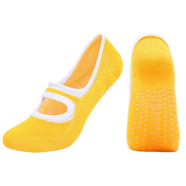 Calcetines de yoga transpirables con banda antideslizante Calcetines de ballet para mujer y niña