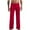Red, variant on Mens Pajamas Pants Lightweight Straight Leg Solid Color Pant Comfy Loose Elastic Waist Drawstring Lounge Trousers Navy M