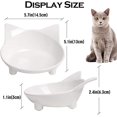 thumbnail image 2 of Cat Bowls Cat Food Bowl Non Slip Pet Bowl Shallow Cat Water Bowl Cat Feeding Wide Bowls to Stress Relief of Whisker Fatigue Dog Bowl Dish for Puppy Cats Rabbits Small Animals(Safe Food-Grade Material), 2 of 5