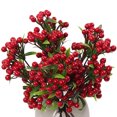 thumbnail image 1 of Christmas Berry Picks Realistic: 5PCS Artificial Berry Decor Faux Berries Stems, 1 of 10