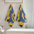 thumbnail image 4 of GZHJMY Sunflower Soft Hand Towels, 2 Pcs Absorbent Bath Towel Decorative Fingertip Towels for Bathroom Gym Spa Hotel Beach Swimming Pool,14.4"x 28.3", 4 of 7