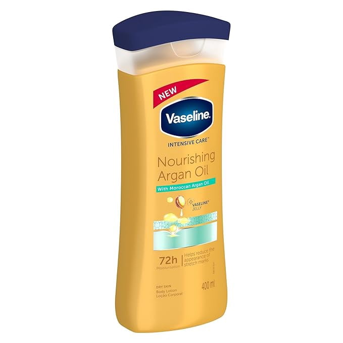 Vaseline Intensive Care Nourishing Argan Oil Lotion, 72h Protection, 400ml