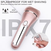 Hatteker 3-in-1 Electric Shaver for Face, Chin, Arms, Legs, and Underarms Portable Pain-Free Cordless Bikini Electric Shaver IPX7