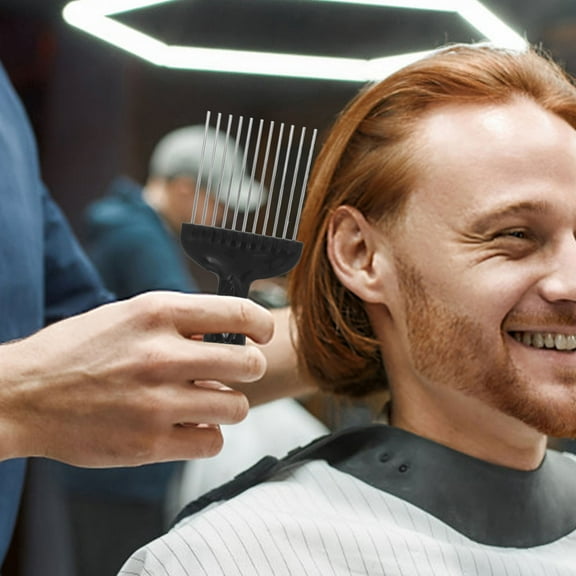 HINTRMENT Pick For Hair Wide Tooth Comb For Wavy Hair Black PP 10Pack