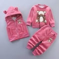 thumbnail image 2 of Gerichy Toddler Baby Boy Clothes Fall Winter Outfit, Toddler Plush Sweatsuit Baby Girls Clothes Boy Outfits Suit Graphic Print Fleece Sweatshirt Tops And Pant Set, 2 of 4