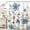 Colorful 04, variant on Watercolor Flower Fabric Rustic Wildflower Shower Curtain, Exquisite Elegant Floral Shower Curtain Set for Bathroom, Waterproof Cloth Fabric with Hooks Wildflower Bathroom Shower Curtain, 36*72in