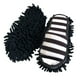 thumbnail image 5 of Pantuflas de chenilla, prácticas, lavables, cómodas, con puntera abierta y desmontables, unisex Blanco negro, 5 of 6