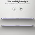 thumbnail image 4 of Allytech Shockproof Case for iPad Air 11 Inch 2024 & iPad Air 5th/4th Gen 2022/2020, Slim Thin Lightweight Glitter Bling Soft TPU Anti-Scratch Military Grade Protection Shell - Purple, 4 of 7