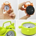 thumbnail image 5 of Small Metal Electronic Creative Cute Round Table Clock Mini Alarm Clock Digital Quartz Clock YELLOW, 5 of 8