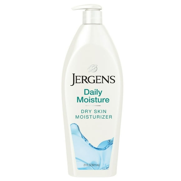 Jergens Daily Moisture Body Lotion With Hydralucence Blend, Dry Skin Moisturizer, 21 Fl Oz