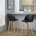 thumbnail image 4 of LumiSource Fran 24" Fixed-Height Counter Stool - Set of 2, 4 of 10