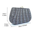 thumbnail image 5 of Bolso de mano KAIYANG con lentejuelas y cierre de anilla color azul 20*12,2*5 cm, 5 of 5