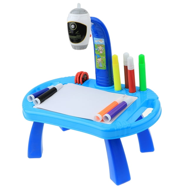 Proyector Pintura Tablero De Dibujo Juguete Educativo Aprendizaje Lámpara De Azul Sunnimix Tablero de dibujo Proyector
