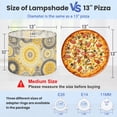 thumbnail image 2 of Lampshades 2 Pack Warm Yellow Gray Mandala Design 13"x13"x10" Light Shade for Table Lamps Floor Lamps Drum Lamp Shades Lampshade Replacement Easy Assembly, 2 of 8