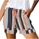 thumbnail image 1 of Pantalones Cortos de Tamaño Más Grande para las Mujeres Imprimir Cómodo Cordón Casual Elástico de la Cintura Bolsillo Pantalones Cortos Sueltos, 1 of 5