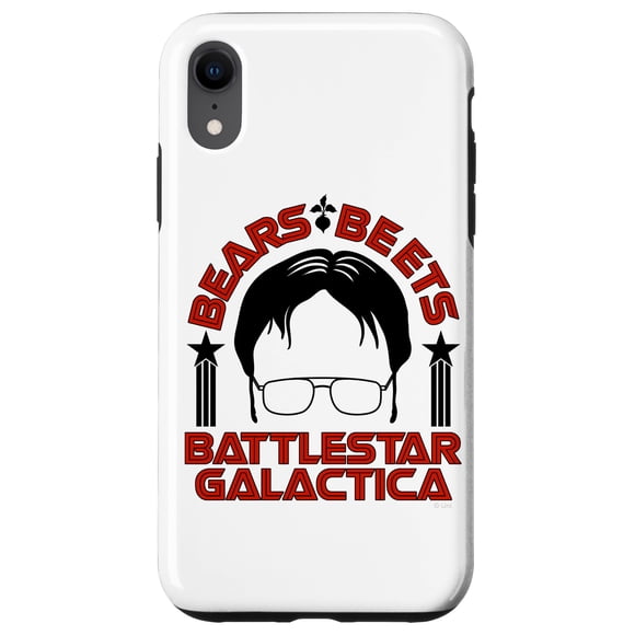 Funda de teléfono The Office Bears Beets Dwight Silhouette para iPhone XR