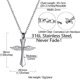 thumbnail image 4 of Collar de urna de reloj de arena para mujer y hombre, acero inoxidable/18 quilates, 4 of 5