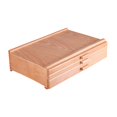 thumbnail image 3 of Caja de almacenamiento de suministros para artistas de madera, organizador de suministros, 3 cajones, caja de herramientas de transporte para arte, ca, 3 of 9