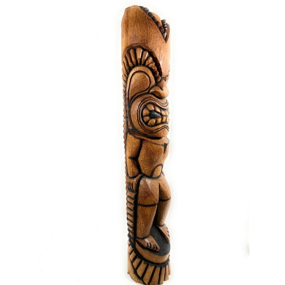 Kuka Ilimoku Outdoor Tiki Totem 60 inch - Burnt Finish | #lbj3026150n3