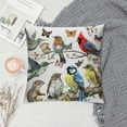 thumbnail image 2 of JRXY Black Brown Animal Lover Bird Squirrel Butterfly Dragonfly Lumbar Pillowcase Throw Pillow Cover Cushion Case White, 2 of 5