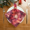 thumbnail image 2 of WOBOGO Transparent Red Flowers Cloth Napkins 6 Pieces Soft Elegant Touch Durable Absorbent Quick Drying for Elegant Dining, 2 of 8