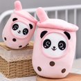 thumbnail image 3 of Bubble Tea Panda Plush Doll Soft Stuffed Cartoon Toy Yellow, 3 of 3