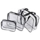 thumbnail image 2 of Bolsa de almacenamiento de tocador transparente de 3 piezas bolsas de lavado de maquillaje impermeable, 2 of 5
