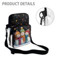 thumbnail image 5 of POLERO Shoulder Satchel Bags Snowman Starry Winter Print Zipper Crossbody Bag for Travel, Polyester Lightweight Crossbody Purse, 5 of 7