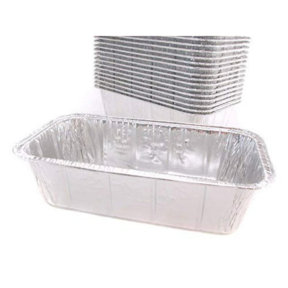 Disposable Aluminum Standard 2 Lb. Loaf Pan by Handi Foil 5100 (25