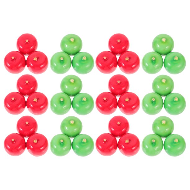 unbranded 25Ud Decorativos De Manzanas Artificiales En Espuma Para Fiesta Y Hogar