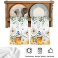 thumbnail image 5 of Eucalyptus Leaves Kitchen Towels Set of 4, Daisy Flower Spring Watercolor Country Floral Bee Absorbent Dish Towels for Kitchen, Microfiber Hand Towel, Quick Drying Tea Towel Decorative Dishcloths, 5 of 7