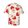 thumbnail image 3 of Bixox Men's Hawaiian Shirts Men's Cute Mushroom Print Short-Sleeve Shirt-XX-Large, 3 of 8