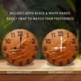 thumbnail image 2 of Copper Mountain Wall Clock Rustic Home Decor 10-Inch Silent Wooden Wall Clock, Battery Operated (AA Batteries Not Included), Artistic Home Decor, 2 of 7