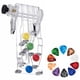 thumbnail image 1 of Sistema de aprendizaje de guitarra, herramientas de aprendizaje asistido por acordes de guitarra con 10 uds, púas de guitarra, regalo para principiantes de guitarra Serendint FN005786-00, 1 of 6