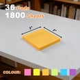 thumbnail image 4 of JILhome 36 Pads Sticky Notes, 3"x3" Notepad, Bright Color Memo Pads, Easy to Post for Home, Office, Notebook, 50 Sheets/Pad Total 1800Sheets, 4 of 8