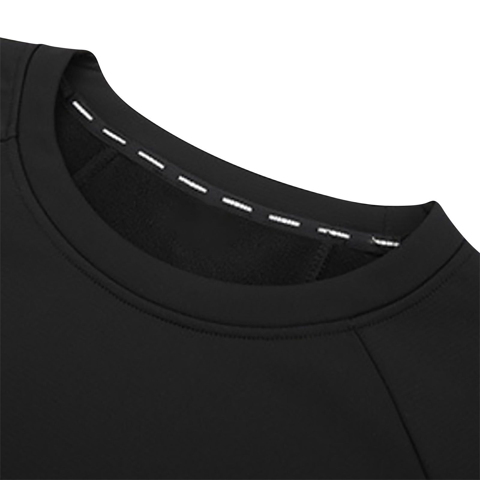 VSSSJ Men's Athletic T-Shirts Long Sleeve Raglan Crew Neck Muscle Fit Workout Fitness Running Solid Color Basic Pullover Shirt Black XXXL