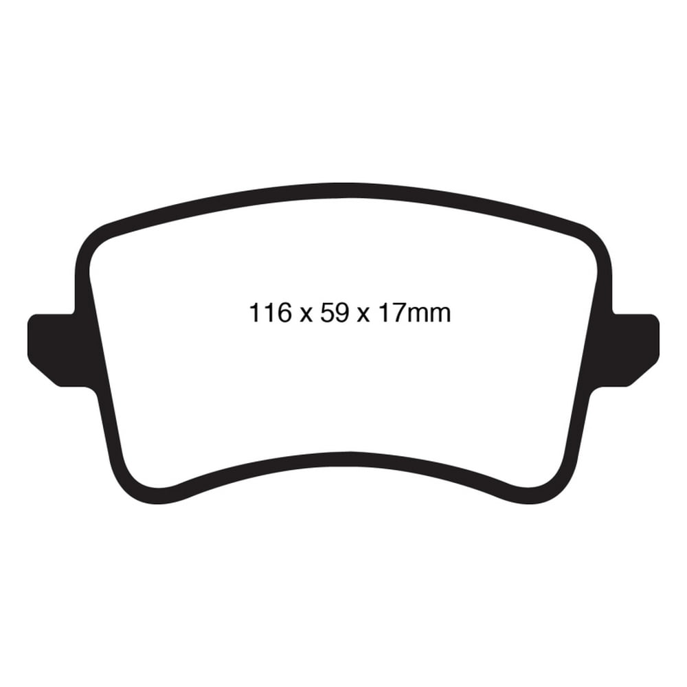 EBC 0911 Audi A4 2.0 Turbo Redstuff Rear Brake Pads