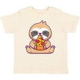thumbnail image 3 of Inktastic Sloth Pizza Boys or Girls Toddler T-Shirt, 3 of 5