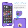 thumbnail image 4 of Apple iPhone 6 Plus / iPhone 6S Plus Cell Phone Cases, Full Body Coverage Protection Hard Slim With Tempered Glass Screen Protector Skin Case Cover For iPhone 6 Plus / 6S Plus, 4 of 4