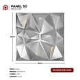 thumbnail image 3 of Panel Decorativo 3d Para Pared / 10pz 2.5m2 / Texturas S050 PLATINO, 3 of 4