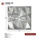 thumbnail image 3 of Panel Decorativo 3d Para Pared / 10pz 2.5m2 / Texturas S050 PLATINO, 3 of 4