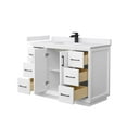 thumbnail image 3 of Wyndham Collection Wcf414148s-Vca-Unsmxx Strada 48" Free Standing Single Basin Vanity Set, 3 of 7