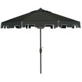 thumbnail image 3 of Safavieh Collection Extérieure Zimmerman Parasol de Marché à Manivelle avec Rabat, 3 of 4
